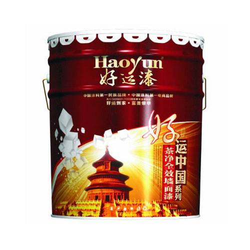 好运中国茶净全效墙面漆大桶